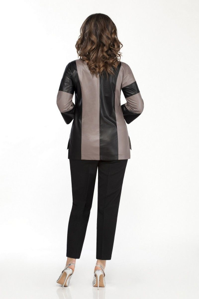 Блуза, брюки TEZA 2060 кофе-черный - фото 2