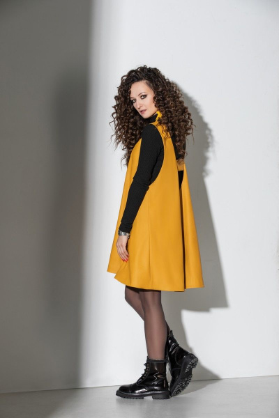Платье, сарафан ElPaiz 586 желтый-черный - фото 3