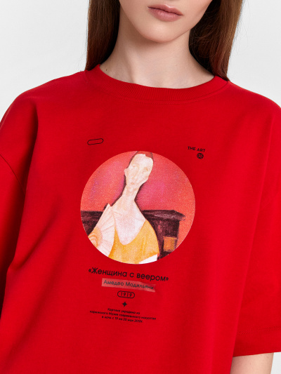 Футболка Mark Formelle 112961/24-29525П-0 багровый_печать_3_сл_на_пол - фото 11