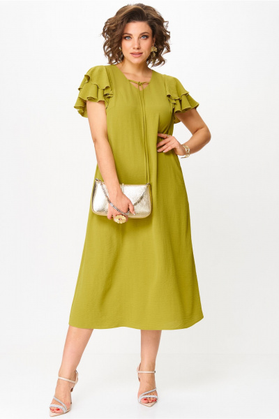Платье Aira Style 24425 горчица - фото 10