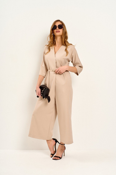 Комбинезон Moment Fashion 1010 бежевый - фото 1