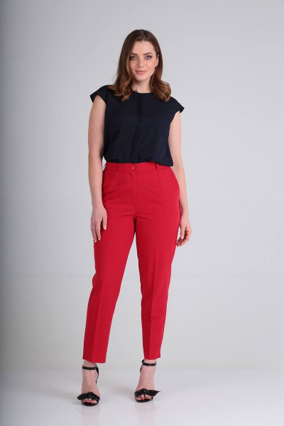 Блуза, брюки Bliss 8242 синий/красный - фото 3