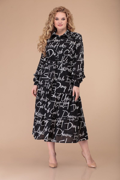 Платье Svetlana-Style 1375 черный+буквы - фото 1