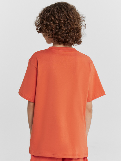 Футболка Mark Formelle 113433/24-26096П-0 оранжевый_терракот_печать_1_сл_на_пол_1сл_на_пол - фото 6
