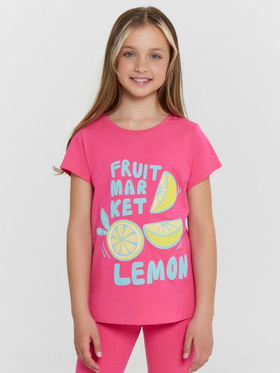 Футболка Mark Formelle 117892-2/25-36237П-0 маджента_лимоны_на_желтом_3_сл_1изд_печ_на_пол - фото 3