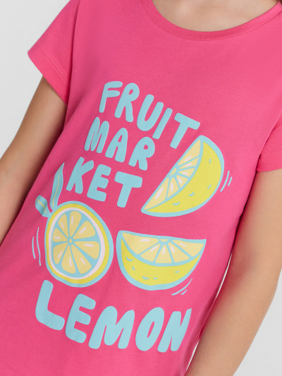 Футболка Mark Formelle 117892-2/25-36237П-0 маджента_лимоны_на_желтом_3_сл_1изд_печ_на_пол - фото 7
