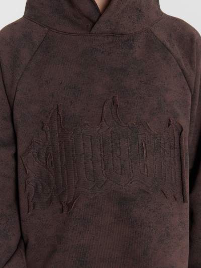 Худи Mark Formelle 123418/24-32497П-7-2 коричневый_acid_wash_574_D_2_вышивка - фото 33