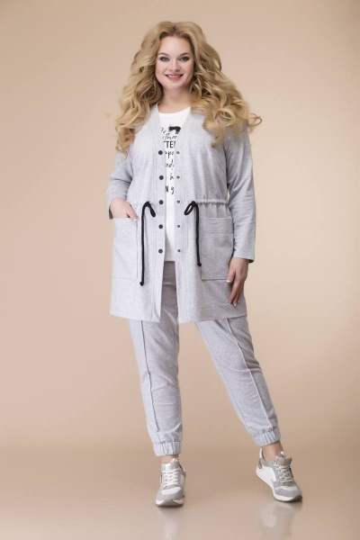 Блуза, брюки, кардиган Romanovich Style 3-2102 серый - фото 1