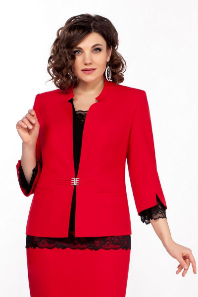 Блуза, жакет, юбка LaKona 1338 красный - фото 3