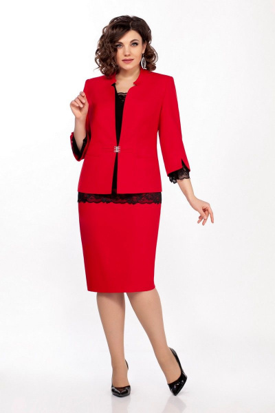 Блуза, жакет, юбка LaKona 1338 красный - фото 1