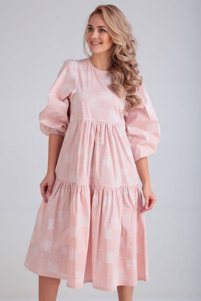 Платье FloVia 4067 розовый - фото 3
