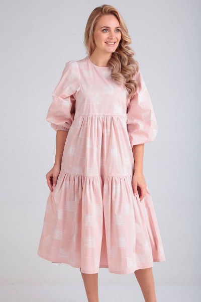 Платье FloVia 4067 розовый - фото 2