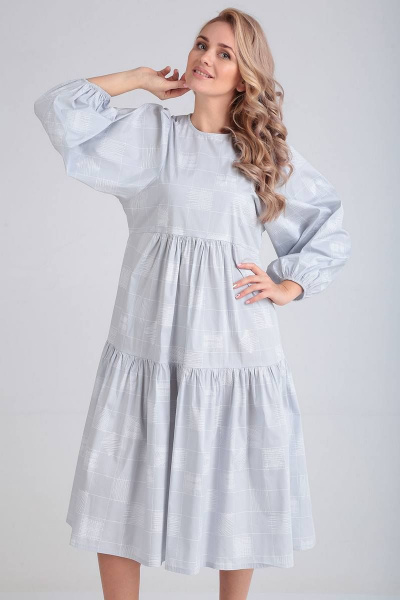 Платье FloVia 4067 серый - фото 5