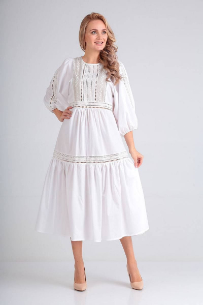 Платье FloVia 4068 белый - фото 1