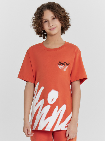Футболка Mark Formelle 113433/24-26096П-0 оранжевый_терракот_печать_1_сл_на_пол_1сл_на_пол - фото 25