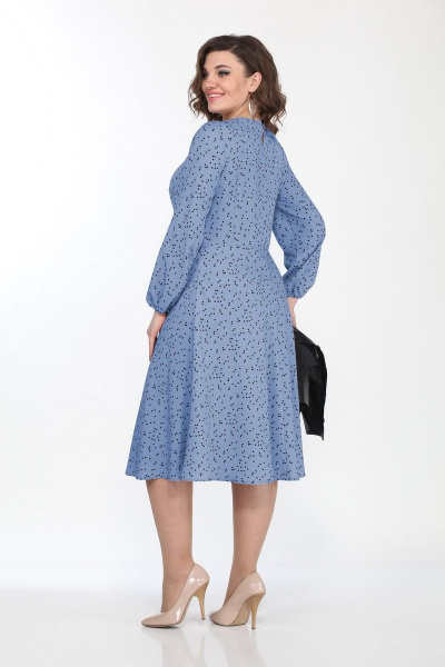 Жакет, платье Lady Style Classic 2256/1 голубой-черный - фото 5