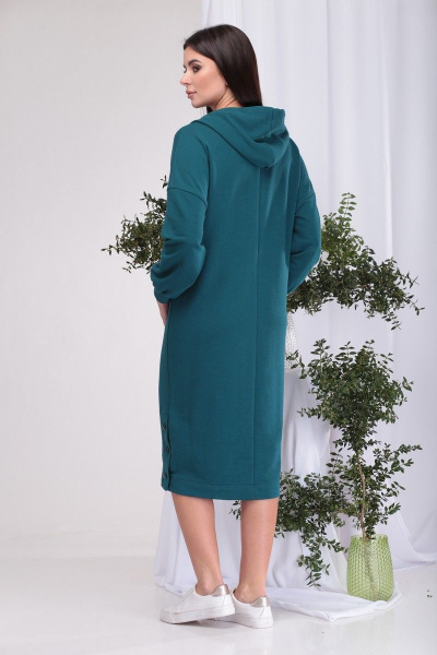 Платье Karina deLux B-389 сине-зеленый - фото 9