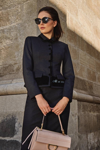 Жакет, юбка Prestige 3491 черный - фото 2