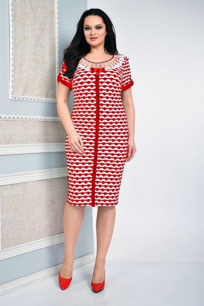 Платье Solomeya Lux 454-1 красный - фото 1