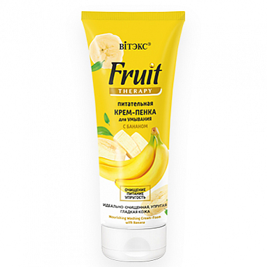 Пенка для умывания Belita FRUIT Therapy КРЕМ-ПЕНКА питательная д/умывания с БАНАНОМ - фото 1