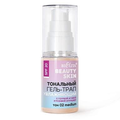 Крем тональный Belita Beauty Skin-Тональный гель-трап SPF20 "Увлажняющий",т.02 medium - фото 1