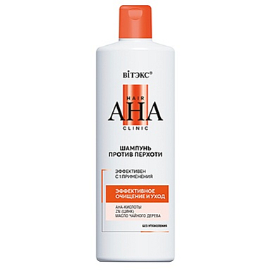 Шампунь Belita Hair AHA Clinic-ШАМПУНЬ пр/перхоти ОЧИЩЕНИЕ и УХОД - фото 1