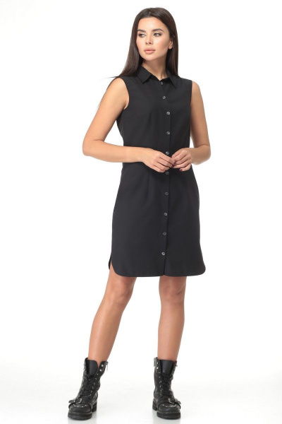Накидка, платье Angelina & Сompany 497с черно-серый - фото 2