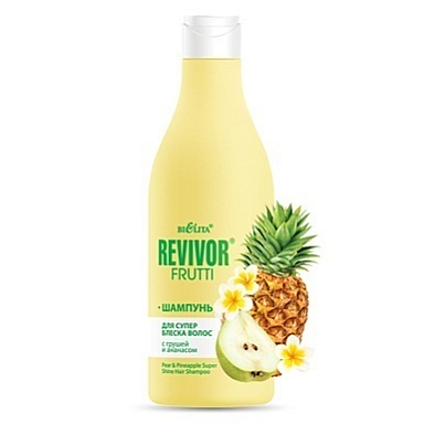 Шампунь Belita Revivor Frutti-Шампунь для суперблеска волос с грушей и ананасом - фото 1