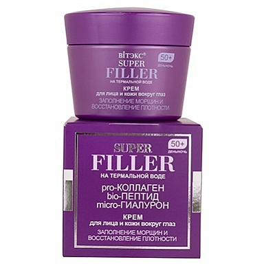 Крем для лица Belita SUPER FILLER-Крем д/лица и кожи вокр.глаз, 50+,д/н - фото 1