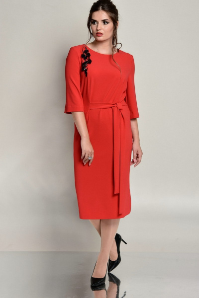 Платье Faufilure outlet С670 красный - фото 1
