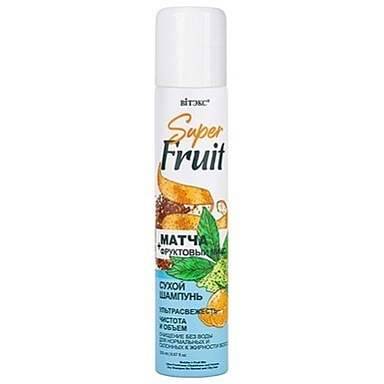 Шампунь Belita SuperFRUIT МАТЧА+фрукт.микс СУХОЙ шампунь д/норм.и скл.к жирн.вол - фото 1