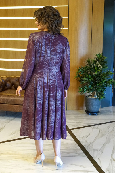 Платье Alani Collection 2380 бордо - фото 10