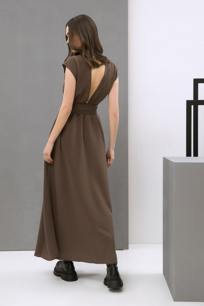 Платье LaVeLa L10050 коричневый - фото 3