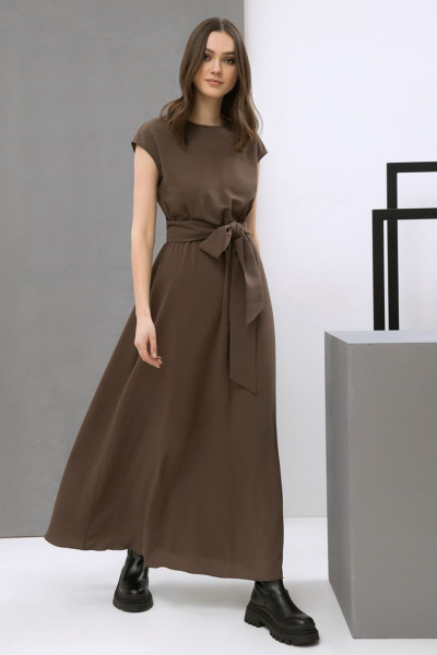 Платье LaVeLa L10050 коричневый - фото 2
