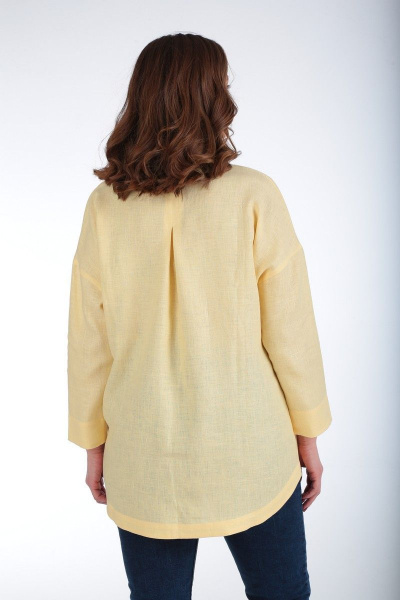 Блуза MALI 620-060 бледно-желтый - фото 8