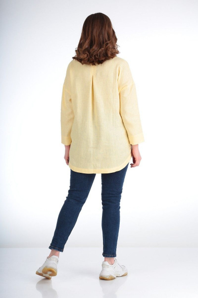 Блуза MALI 620-060 бледно-желтый - фото 5