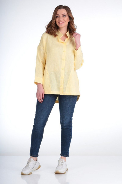 Блуза MALI 620-060 бледно-желтый - фото 3