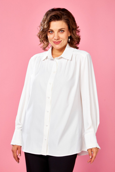 Блуза AVA fashion М-134 молочный - фото 6