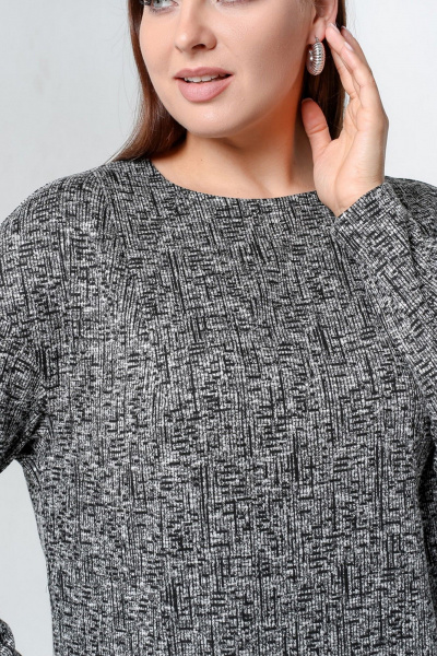 Джемпер La rouge 3311 серый меланж - фото 5