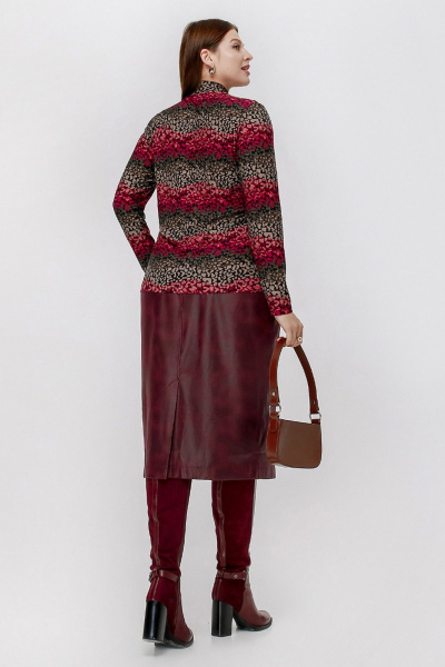 Джемпер La rouge 3898 кофе набивной - фото 7