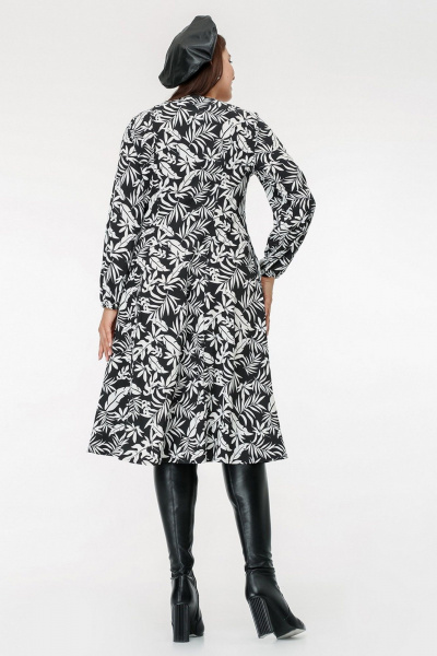 Платье La rouge 5437 черно-белый - фото 4