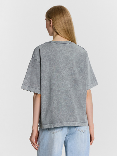 Футболка Mark Formelle 112950/24-ОБР32152Ц-0 ACID_WASH_серый_дым - фото 2