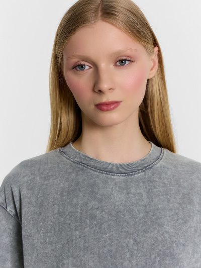 Футболка Mark Formelle 112950/24-ОБР32152Ц-0 ACID_WASH_серый_дым - фото 4