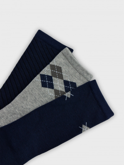 Носки Mark Formelle 430A-1491/B4-233430A-1 т.синий_серый_меланж_рис.1491 - фото 4