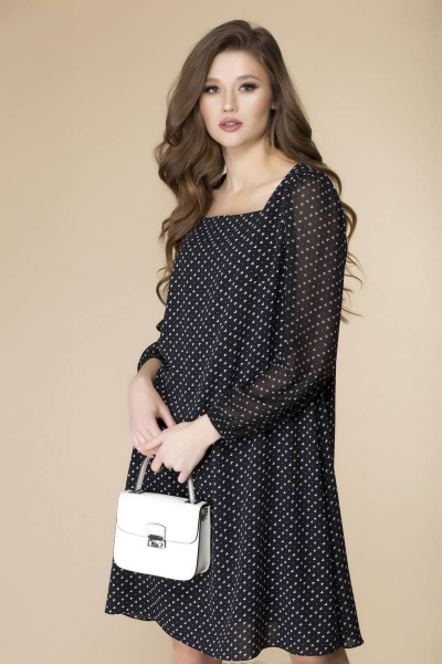 Платье Romanovich Style 1-2094 черный_принт - фото 2