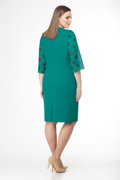 Платье VOLNA 1181 бирюзово-зеленый - фото 2
