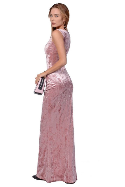 Платье PATRICIA by La Cafe NY1368-2 пудровый,розовый - фото 2