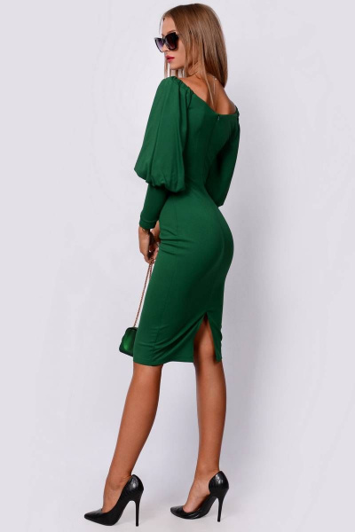 Платье PATRICIA by La Cafe F14839 ярко-зеленый - фото 2
