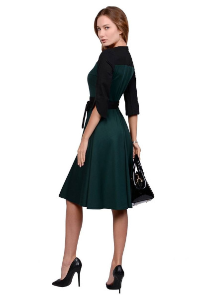 Платье PATRICIA by La Cafe NY2111 зеленый,черный - фото 2