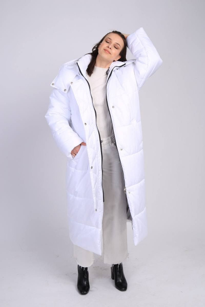 Пальто TSURAN COAT-JULIA-WH белый - фото 8